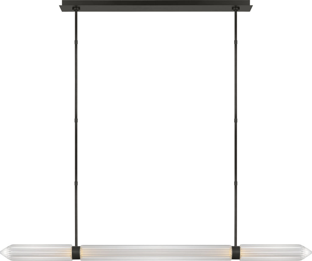 Langston X-Large Linear Chandelier Plated Dark Bronze 2700K 90 CRI 277V