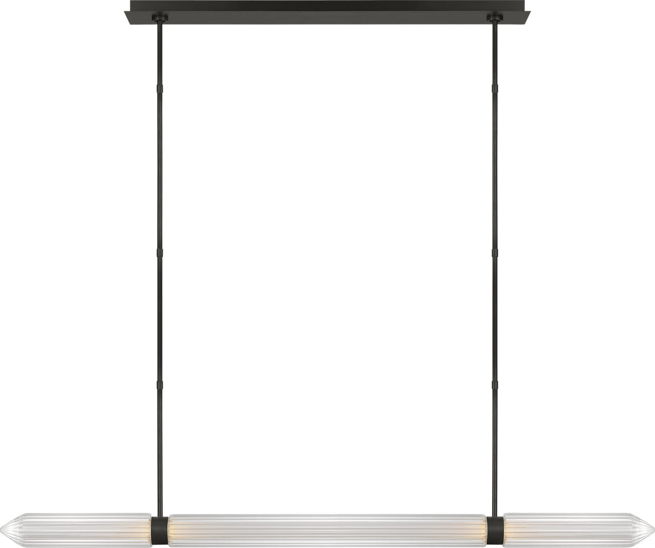 Langston X-Large Linear Chandelier Plated Dark Bronze 2700K 90 CRI 277V