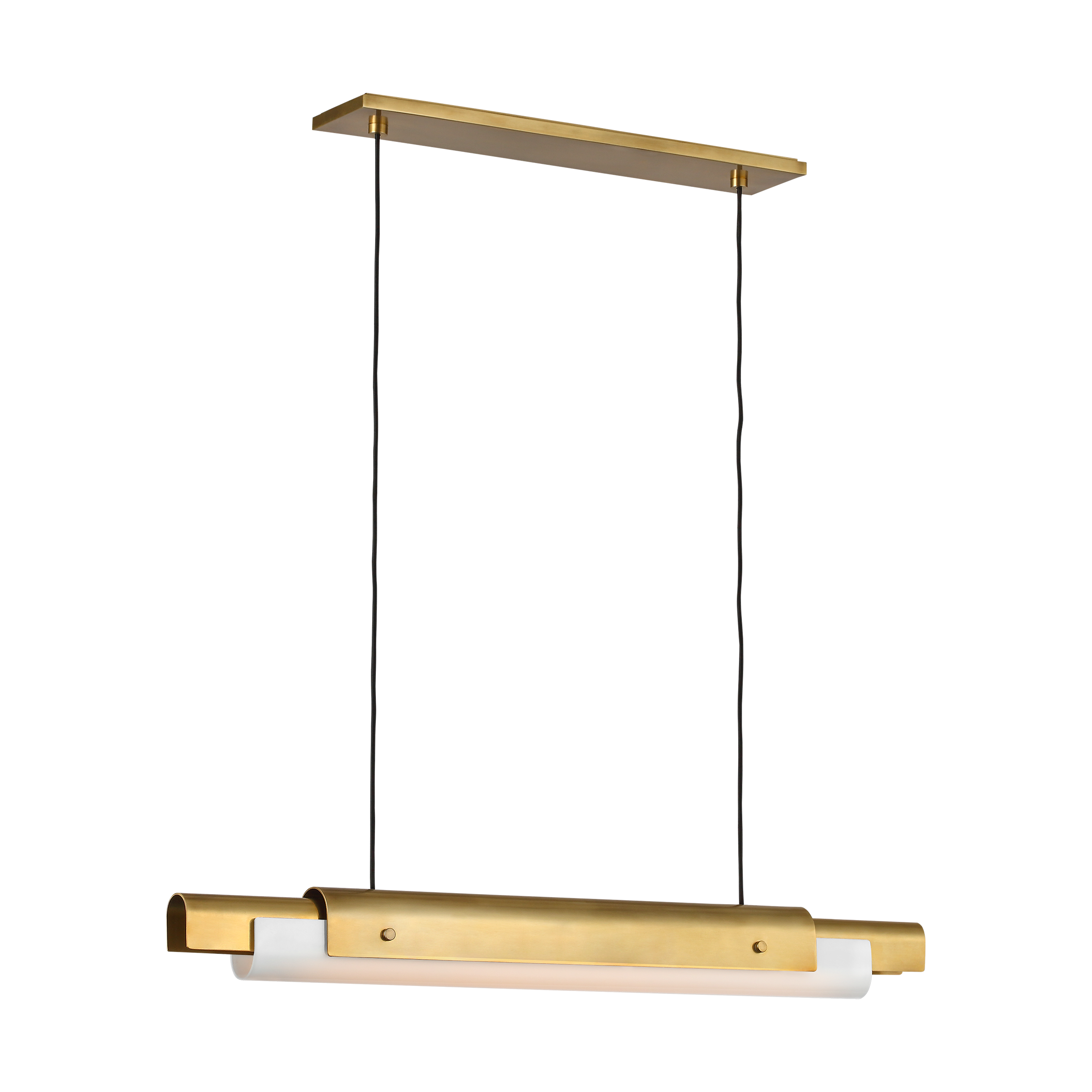 Ambrose 36 Linear Chandelier hand rubbed antique brass 2700K-1800K 90 CRI