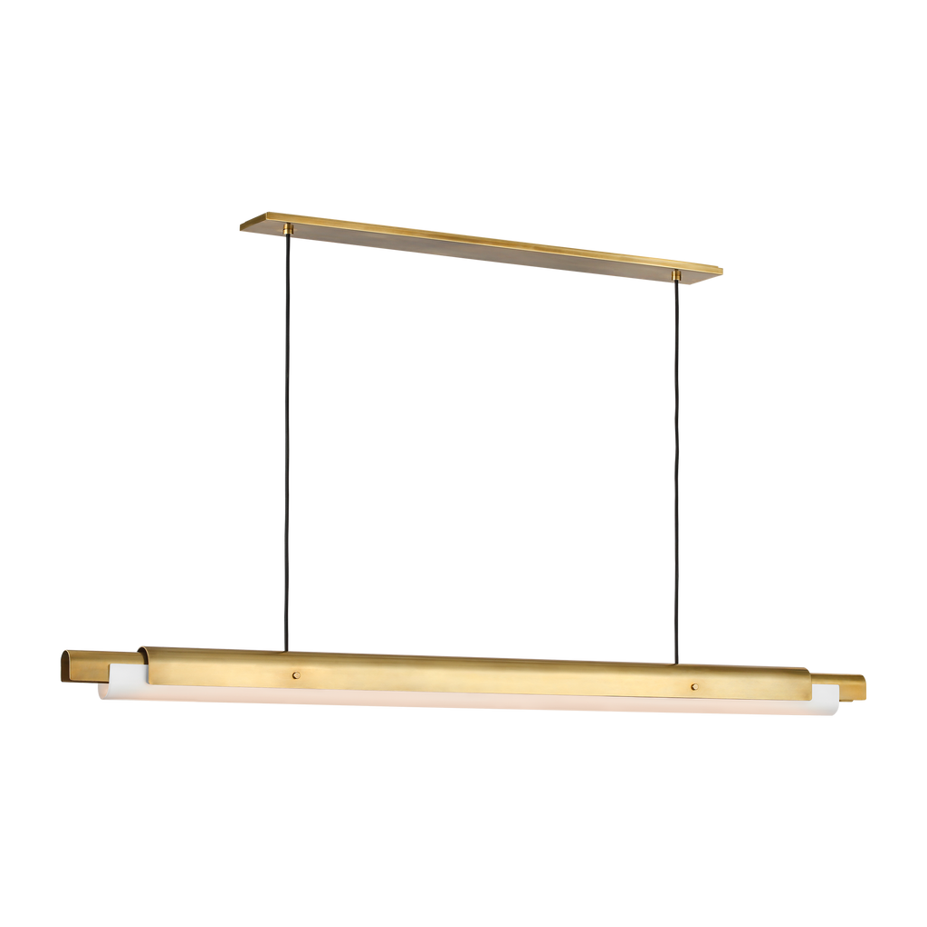 Ambrose 72 Linear Chandelier Hand Rubbed Antique Brass 2700K-1800K 90 CRI