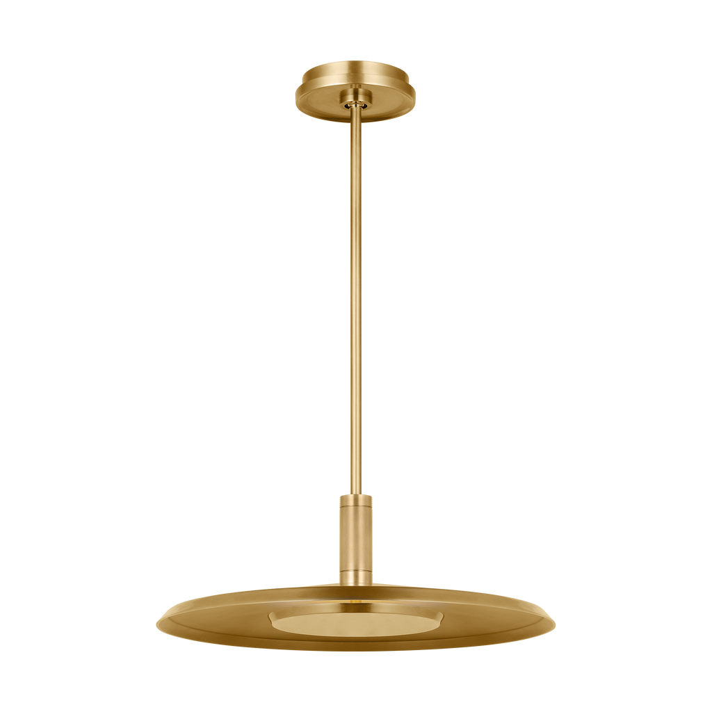 Saucer Large Pendant Natural Brass 2700K 90 CRI