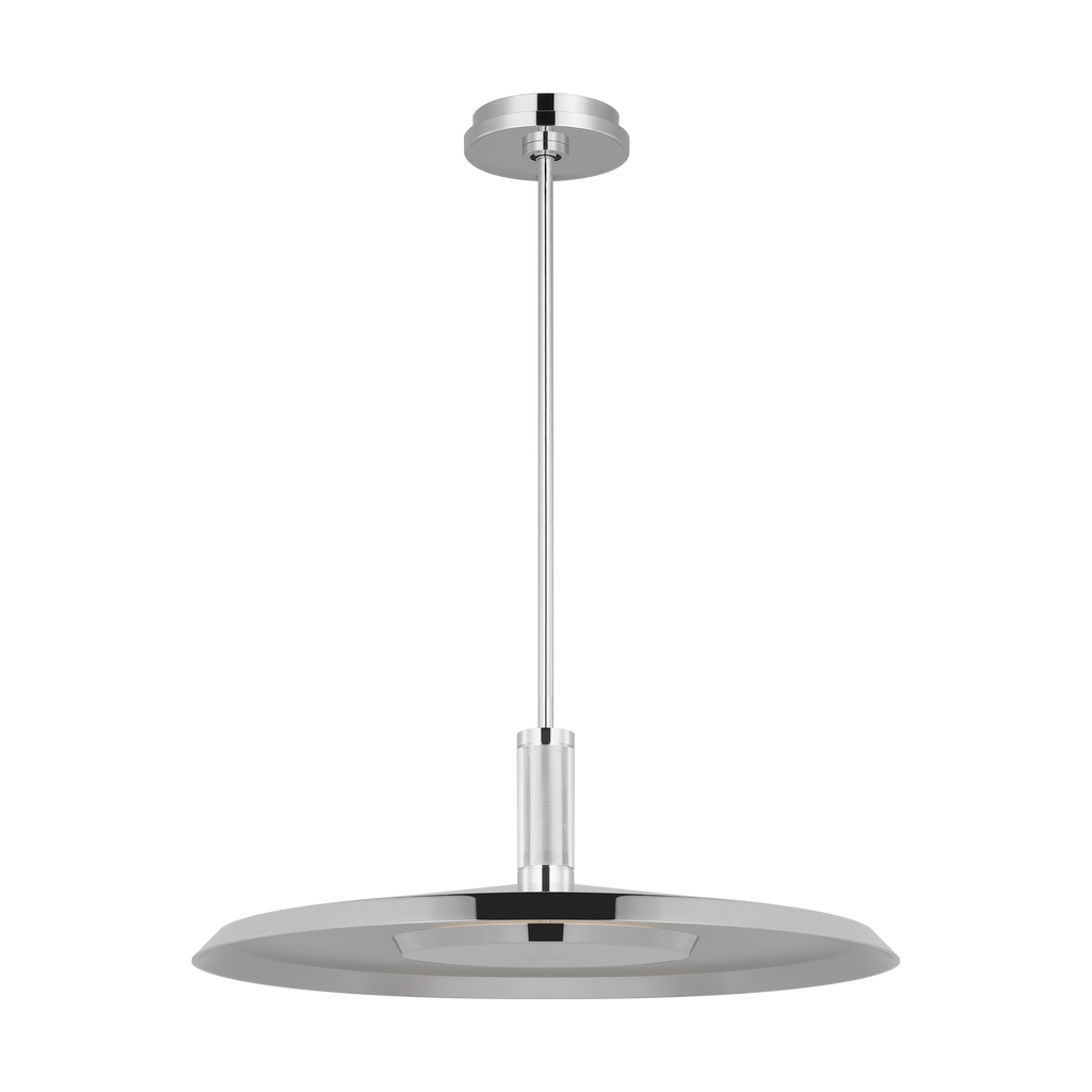 Saucer X-Large Pendant Polished Nickel 2700K 90 CRI