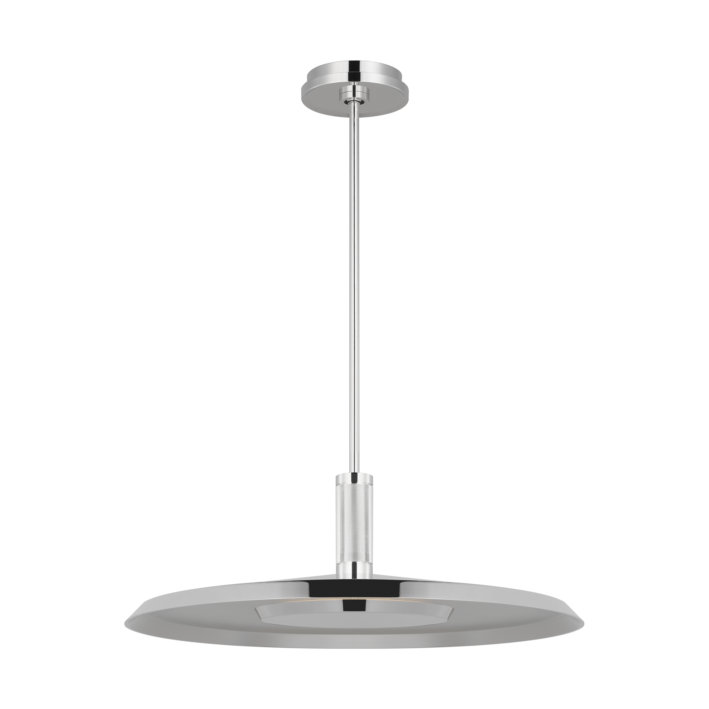 Saucer X-Large Pendant Polished Nickel 2700K 90 CRI