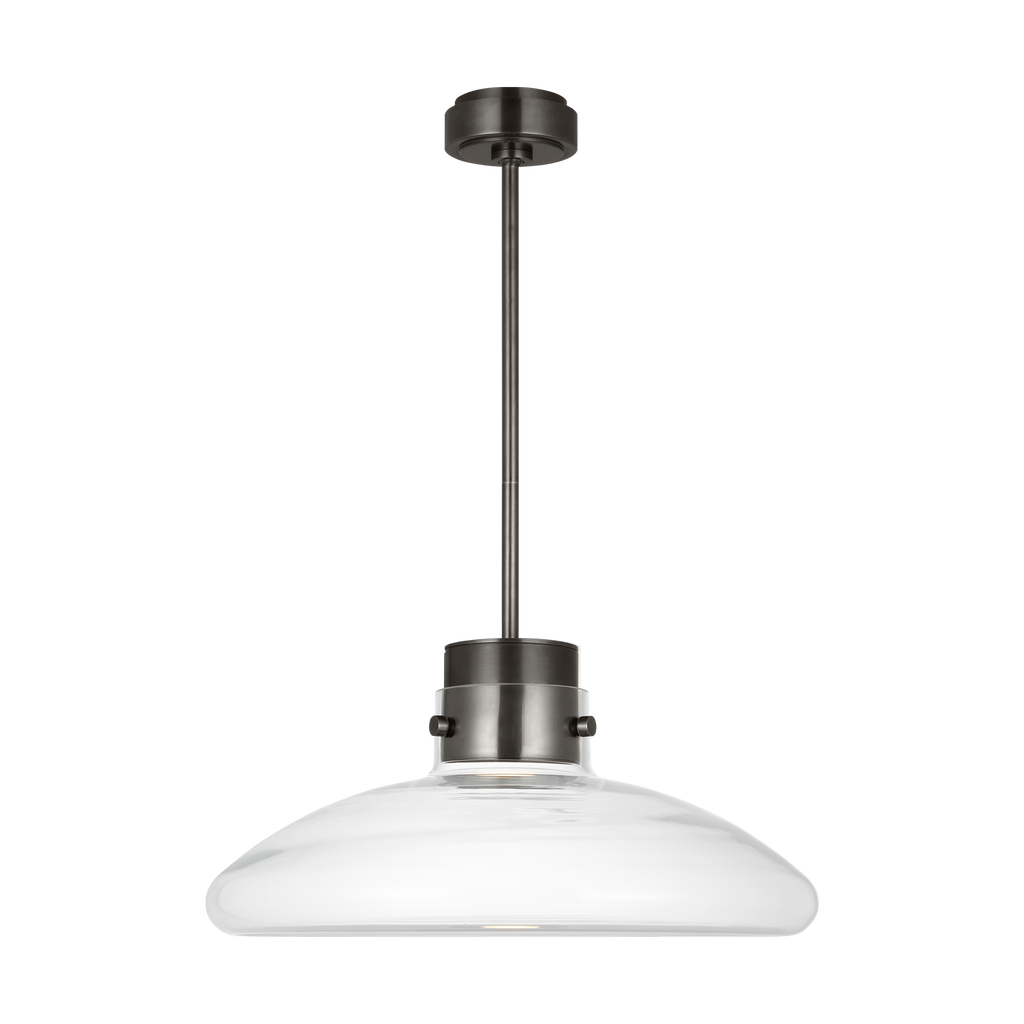 Morgan 22 Pendant burnished Bronze | clear glass 2700K-1800K 90 CRI