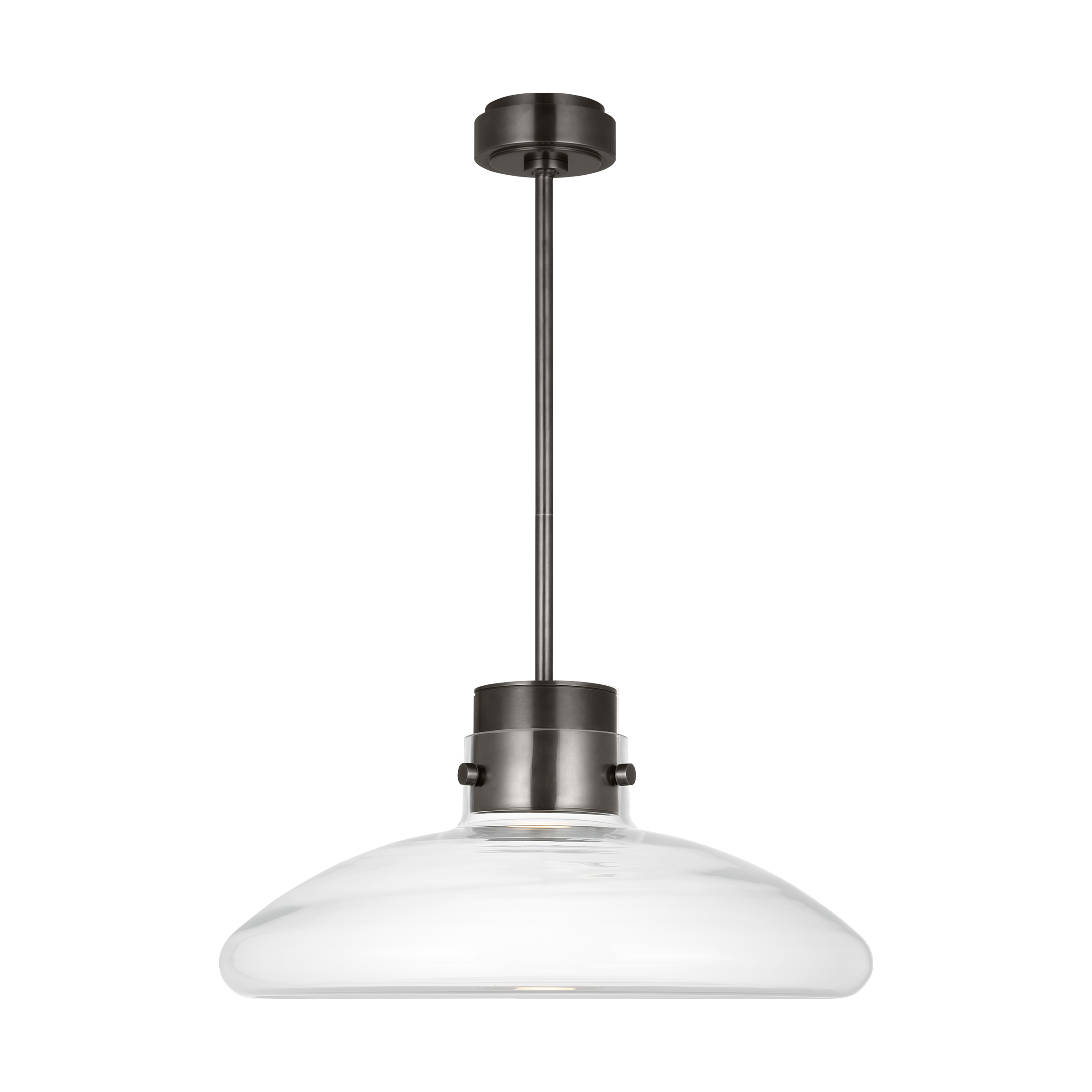 Morgan 22 Pendant burnished Bronze | clear glass 2700K-1800K 90 CRI