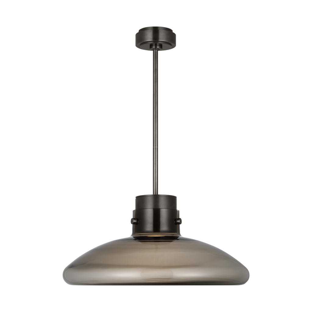 Morgan 22 Pendant burnished Bronze | smoke glass 2700K-1800K 90 CRI