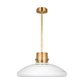 Morgan 22 Pendant hand-rubbed antique Brass | clear glass 2700K-1800K 90 CRI