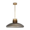 Morgan 22 Pendant hand-rubbed antique brass | smoke glass 2700K-1800K 90 CRI