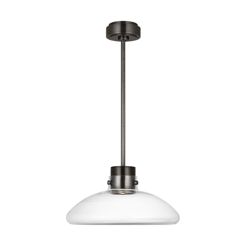 Morgan 16 Pendant burnished Bronze | clear glass 2700K-1800K 90 CRI