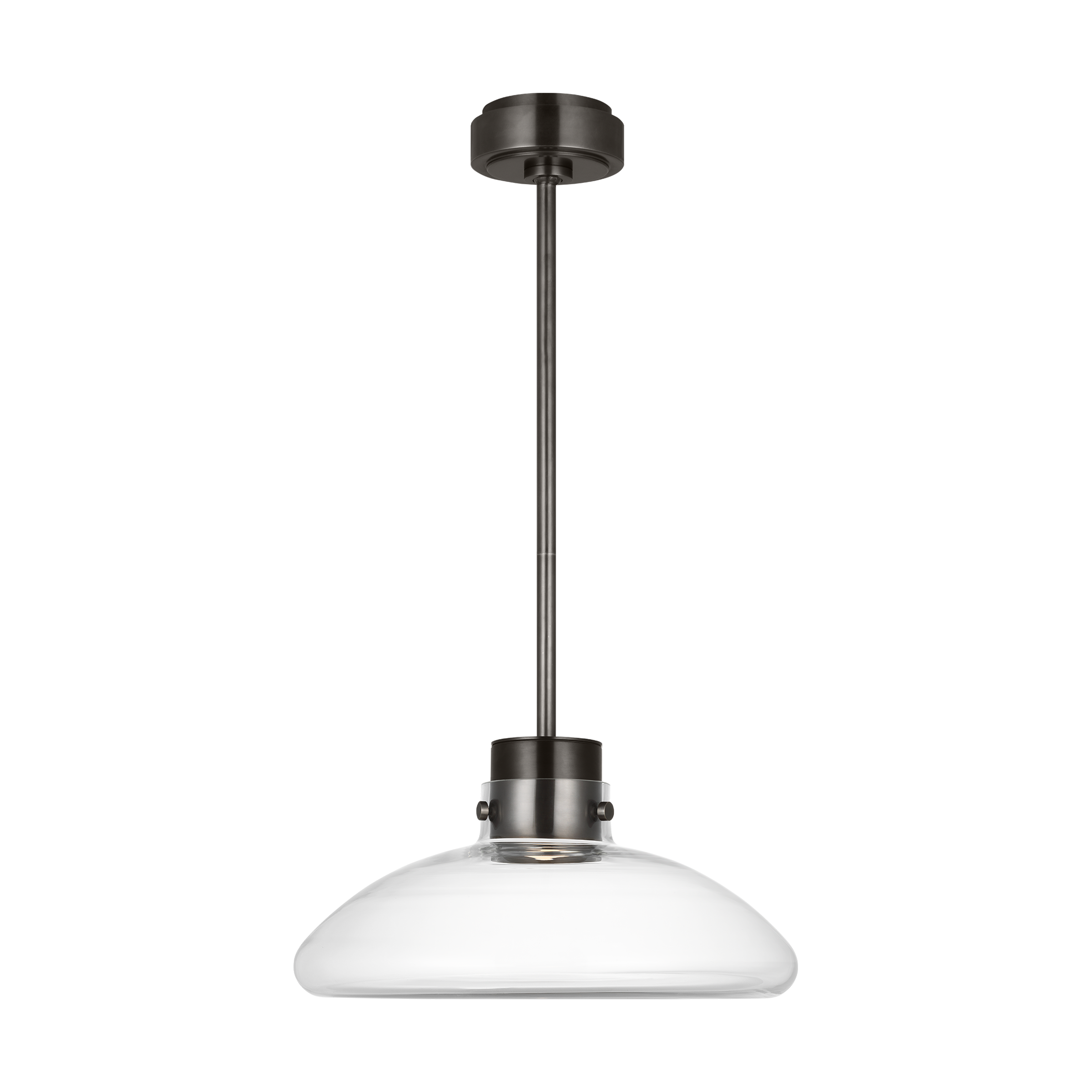 Morgan 16 Pendant burnished Bronze | clear glass 2700K-1800K 90 CRI