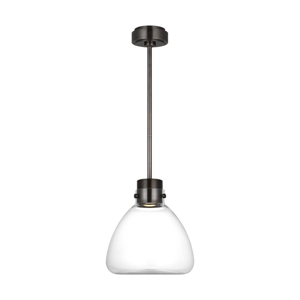 Morgan 12 Pendant burnished Bronze | clear glass 2700K-1800K 90 CRI