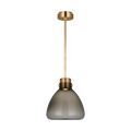 Morgan 12 Pendant hand-rubbed antique Brass | smoke glass 2700K-1800K 90 CRI