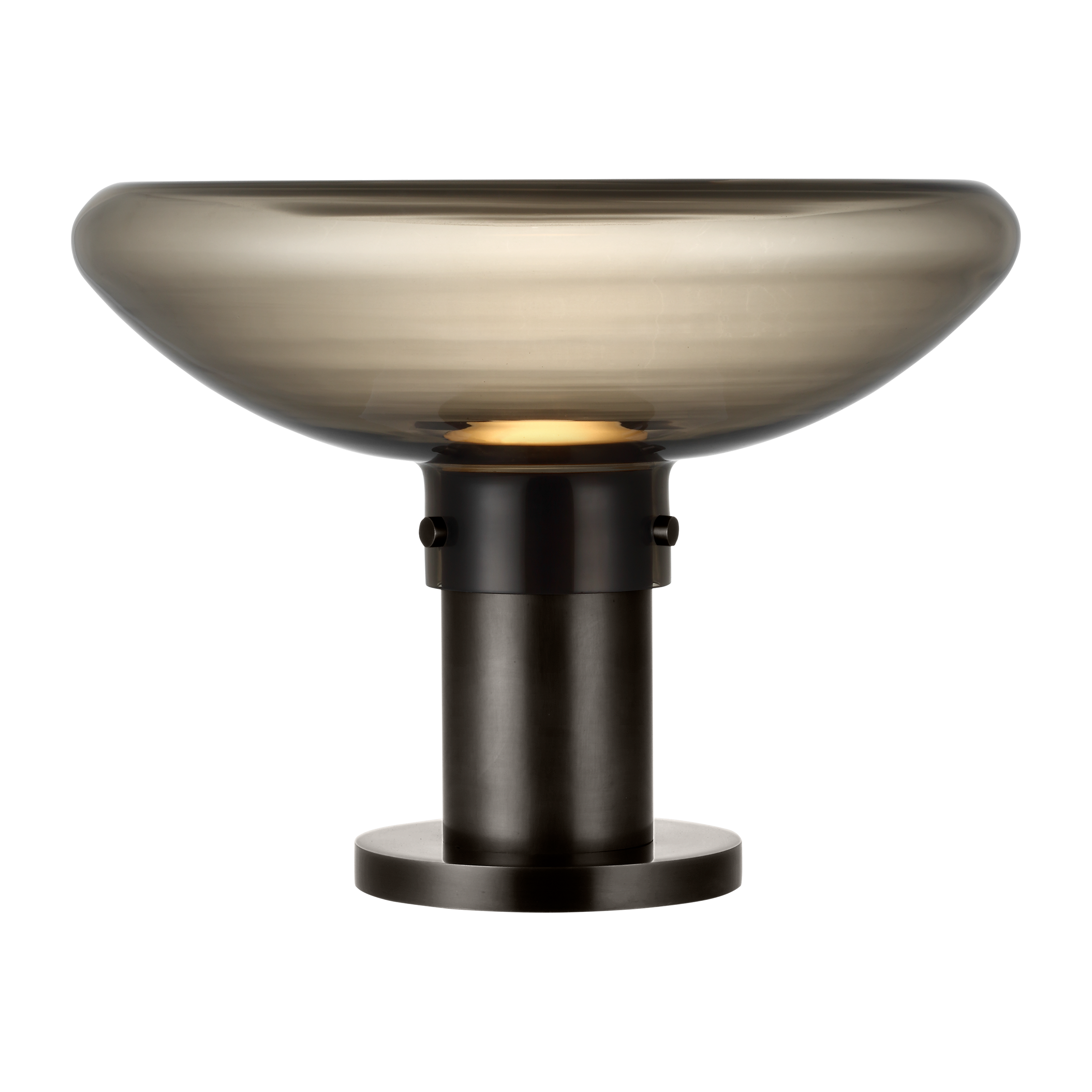 Morgan 16 Table Lamp burnished Bronze | smoke glass 2700K-1800K 90 CRI