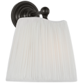 Matos 11" Sconce | Bronze | Silk Pleat Shade