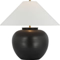 Casey Medium Table Lamp | Matte Black | Linen Shade