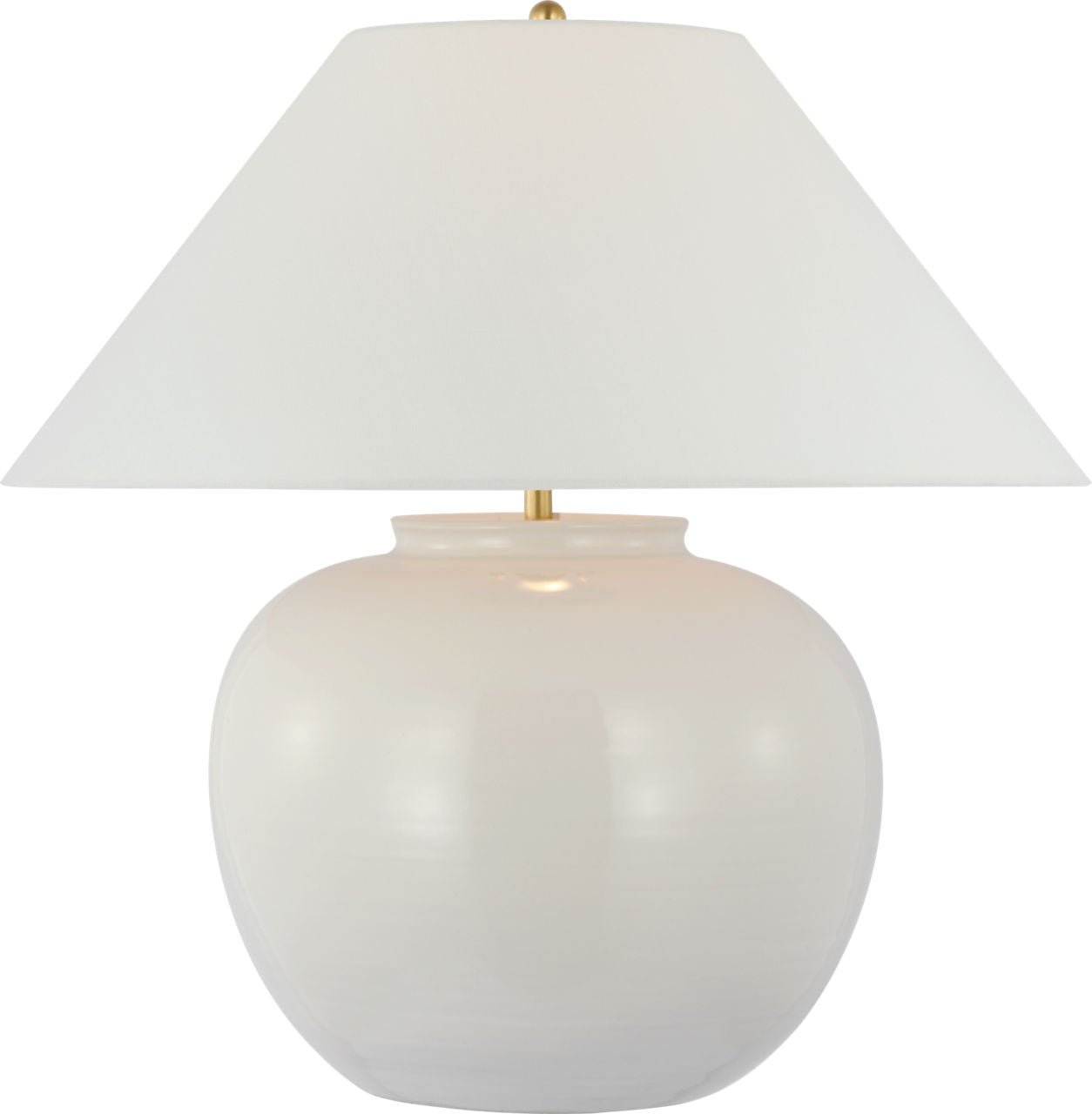Casey Medium Table Lamp | Ivory | Linen Shade