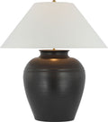 Prado Medium Table Lamp | Matte Black | Linen Shade