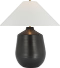 Lillis Large Table Lamp | Matte Black | Linen Shade