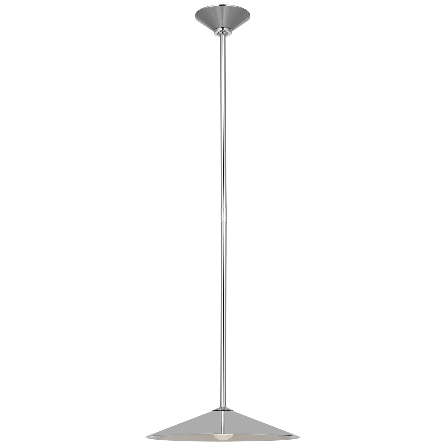 Ponce 13" Pendant | Polished Nickel | Polished Nickel Shade