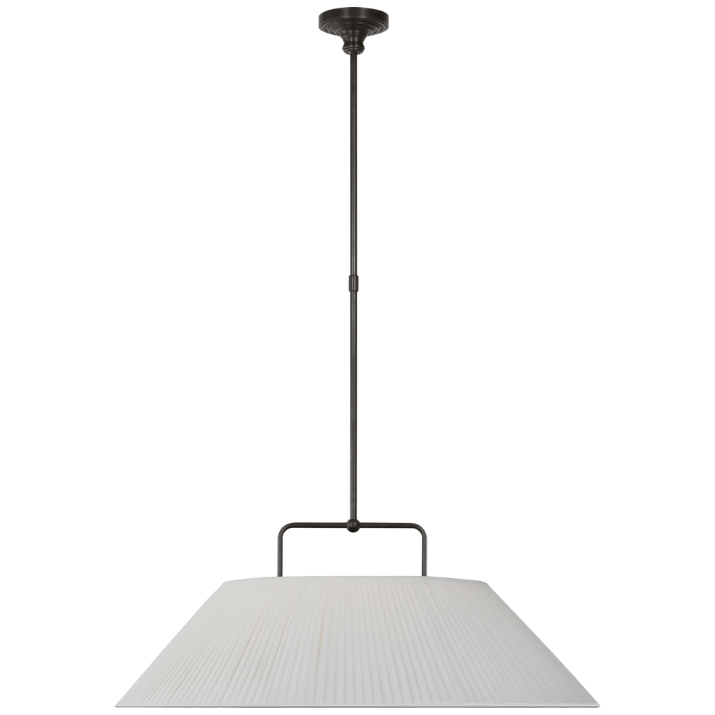 Serrato 33" Hanging Shade | Bronze | Silk Pleat Shade