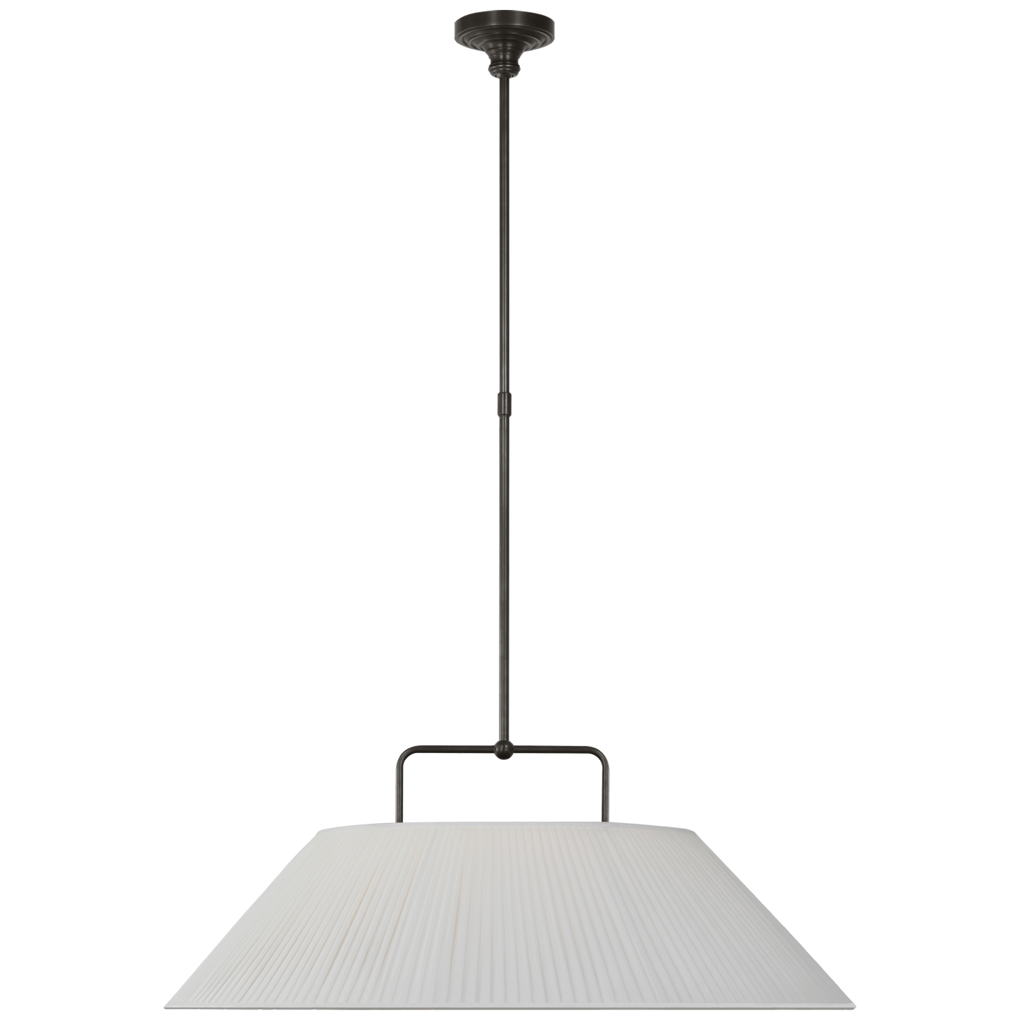 Serrato 33" Hanging Shade | Bronze | Silk Pleat Shade