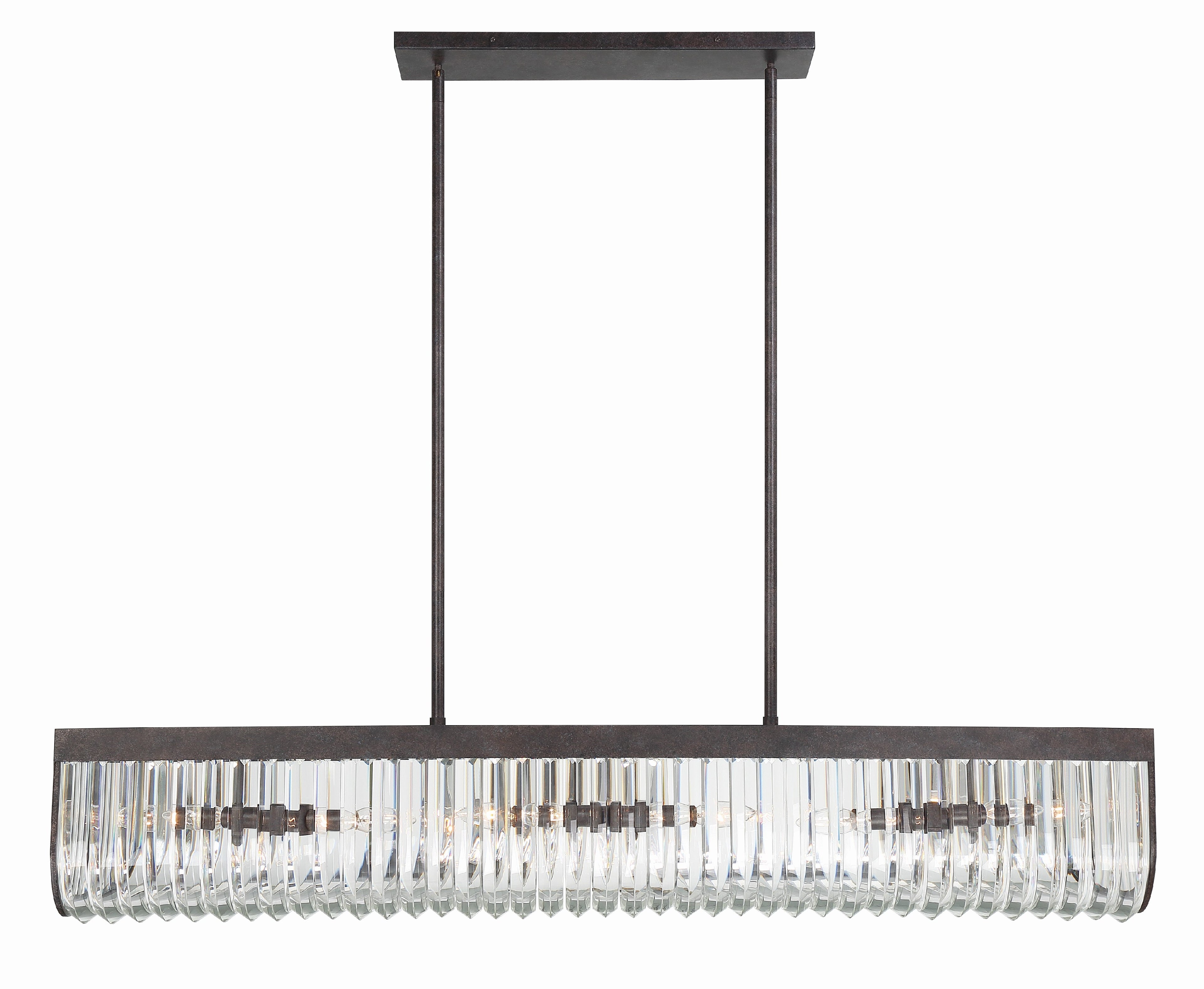 Alister 49.75'' Charcoal Bronze Linear Chandelier