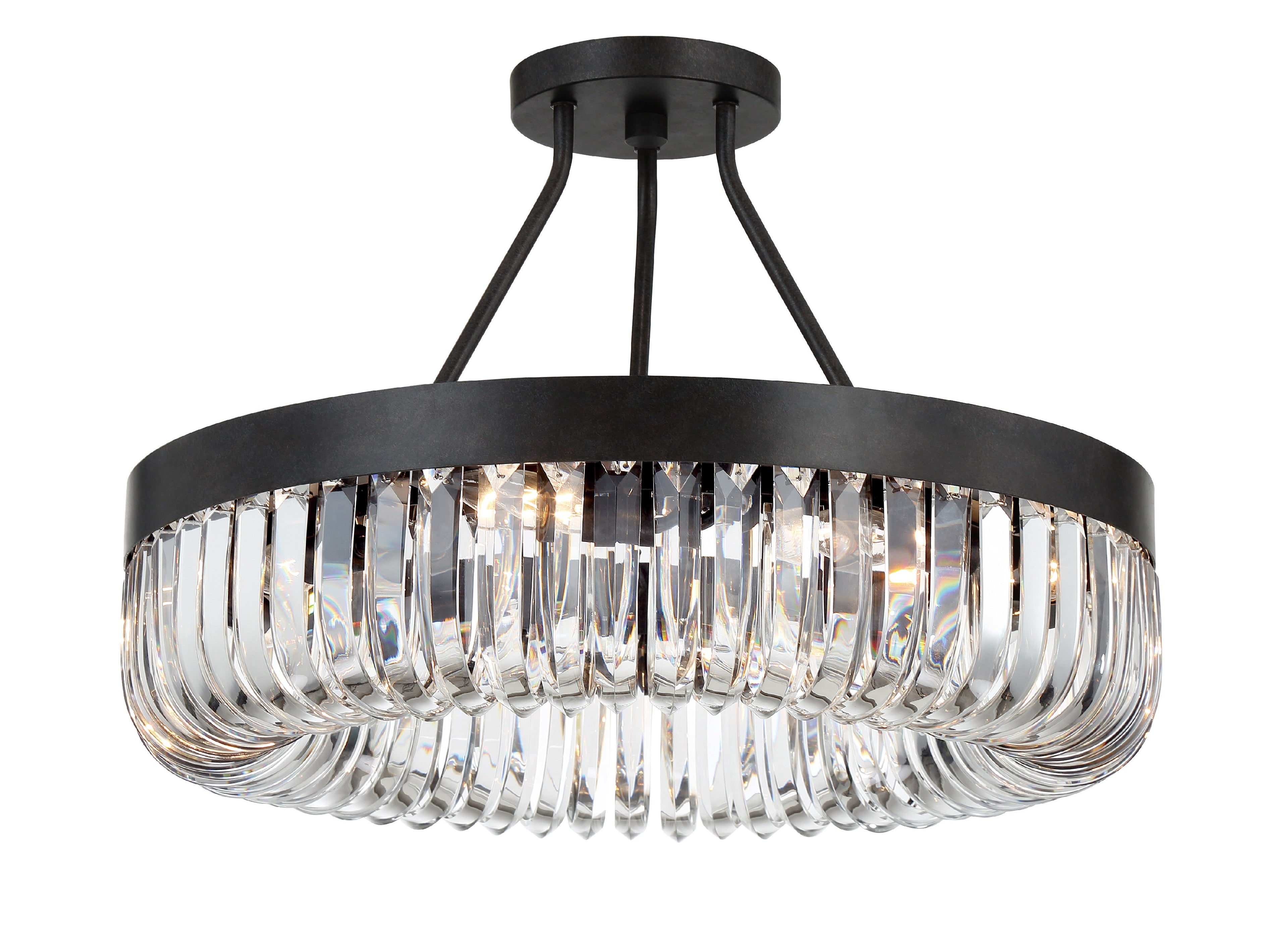 Alister 23.25'' Charcoal Bronze Semi Flush Mount