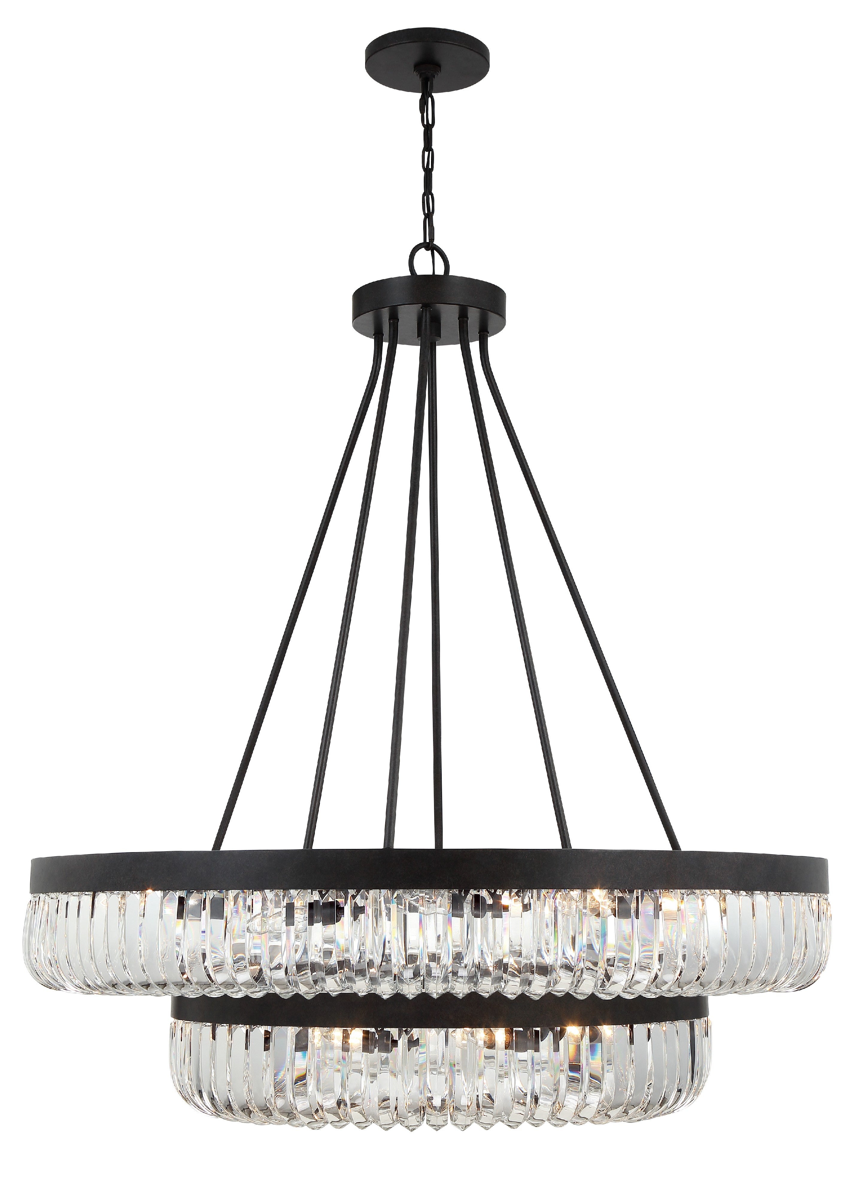 Alister 42'' Charcoal Bronze Chandelier