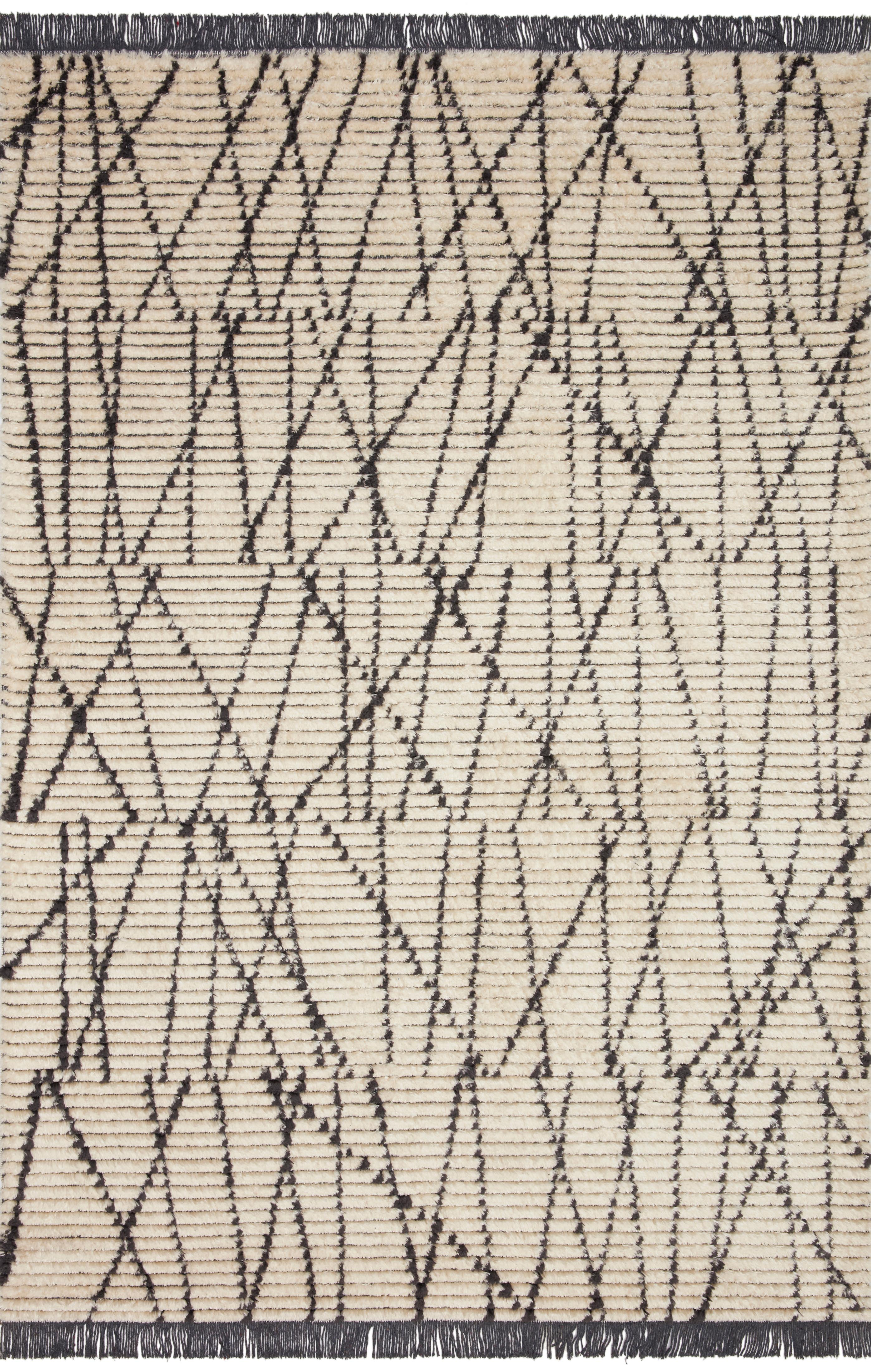 Chris Loves Julia x Loloi | Alice Collection | Cream / Charcoal | ALI-01