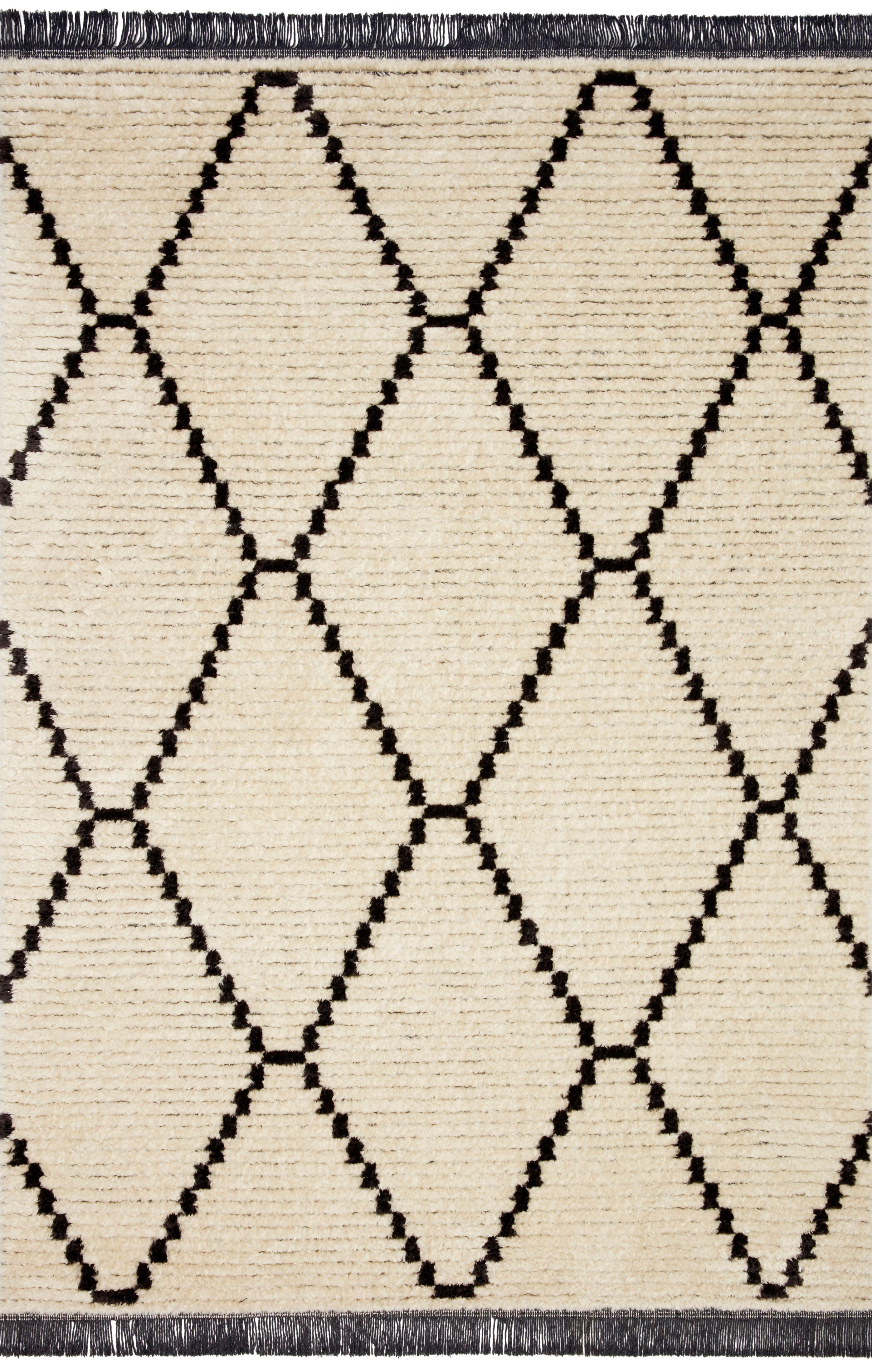 Chris Loves Julia x Loloi | Alice Collection | Cream / Charcoal | ALI-04