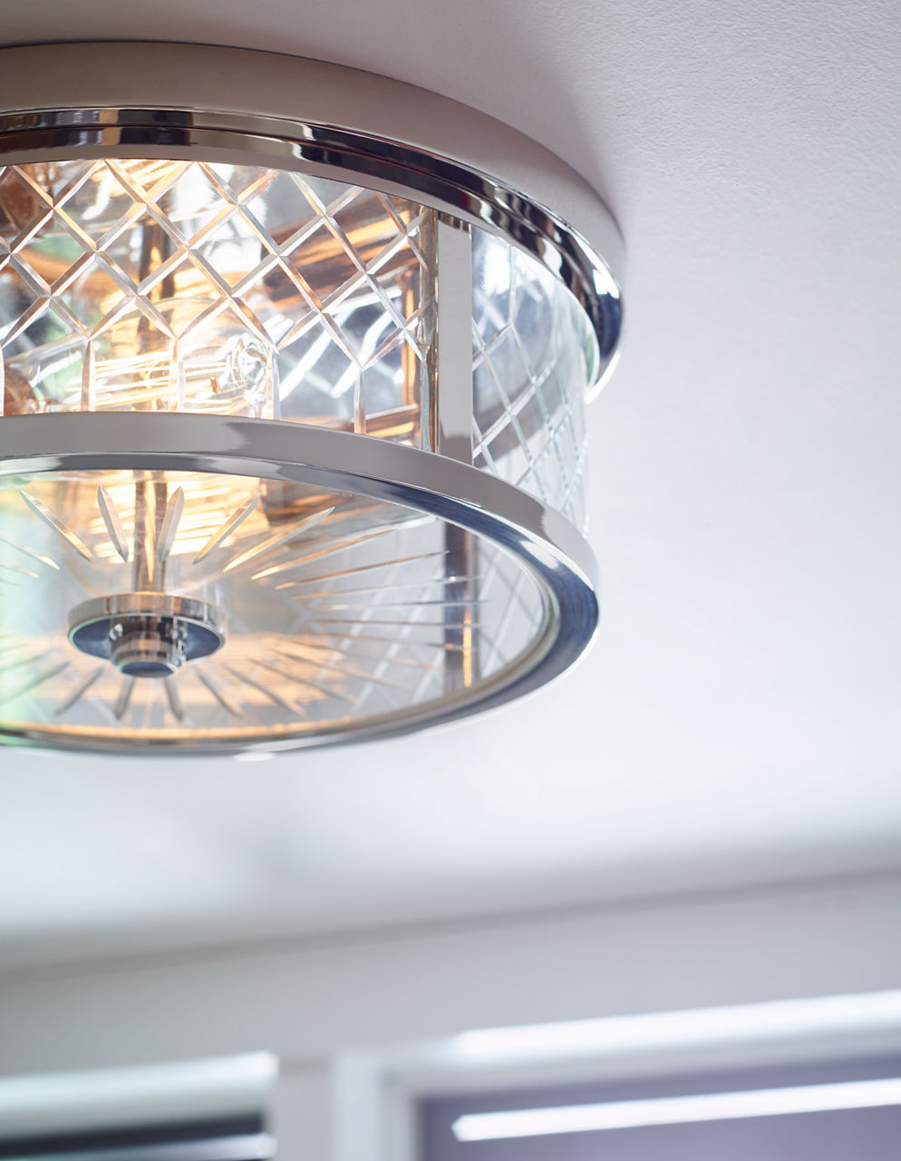 Alec Flush Mount Polished Nickel
