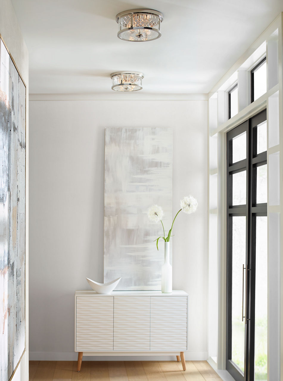 Alec Flush Mount Polished Nickel