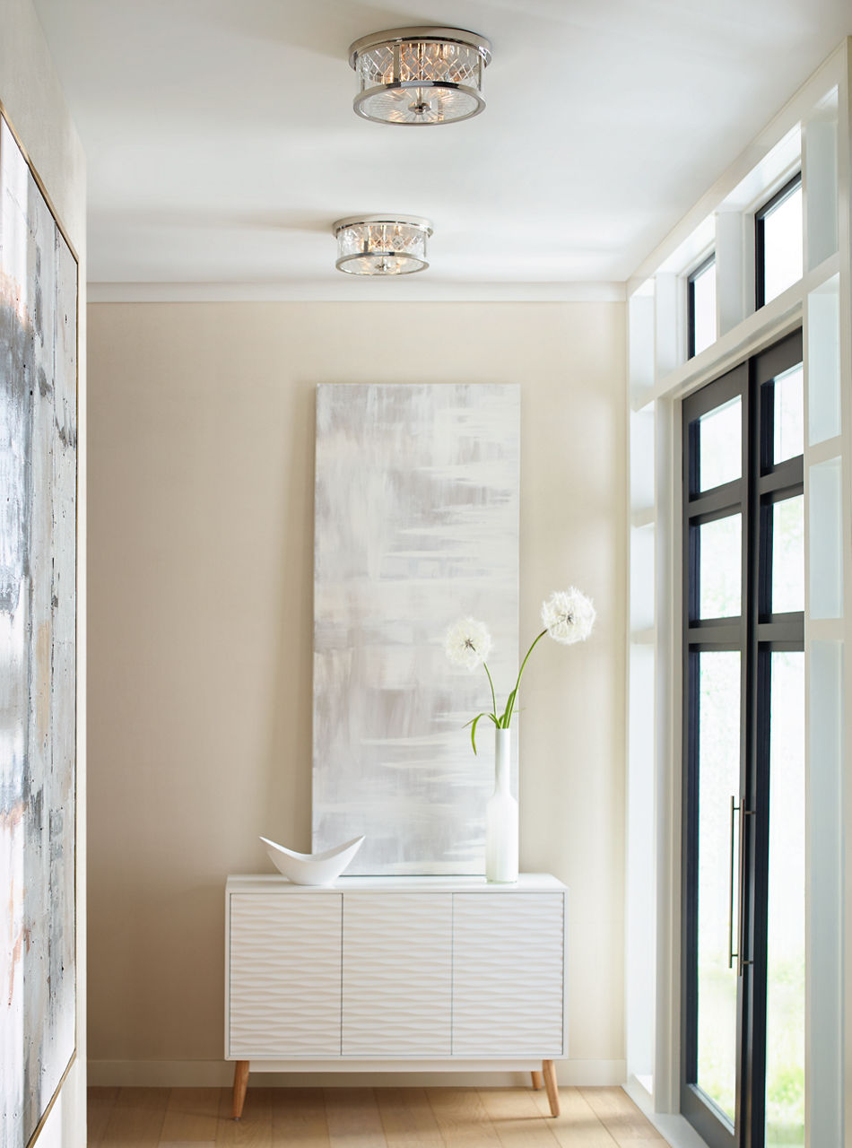 Alec Flush Mount Polished Nickel