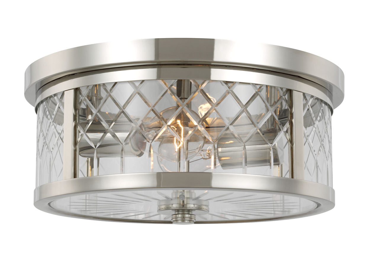 Alec Flush Mount Polished Nickel