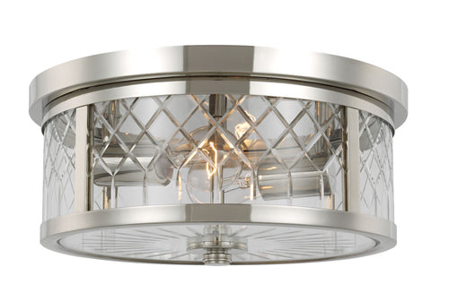 Alec Flush Mount Polished Nickel