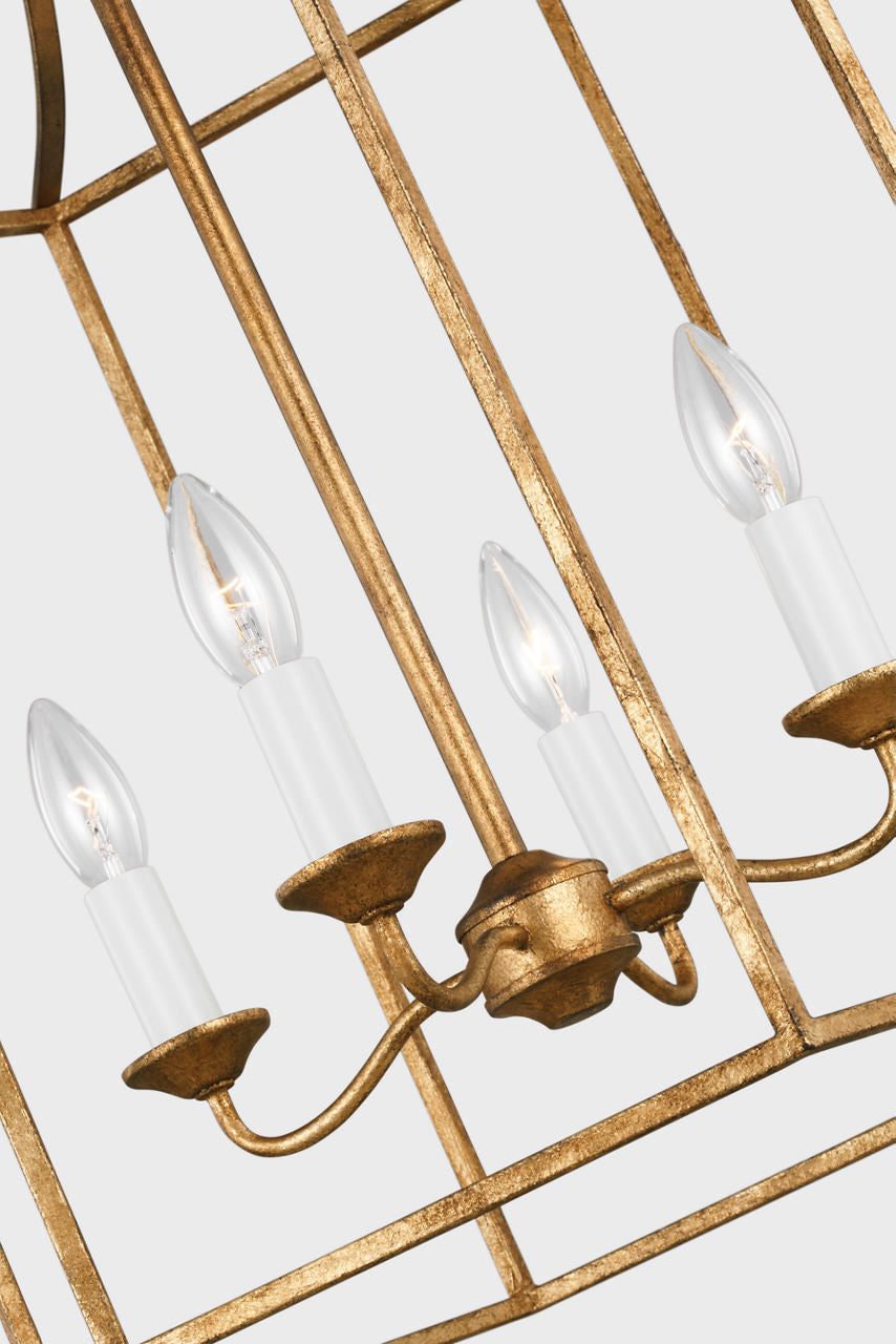Bantry House Medium Lantern | Antique Gild