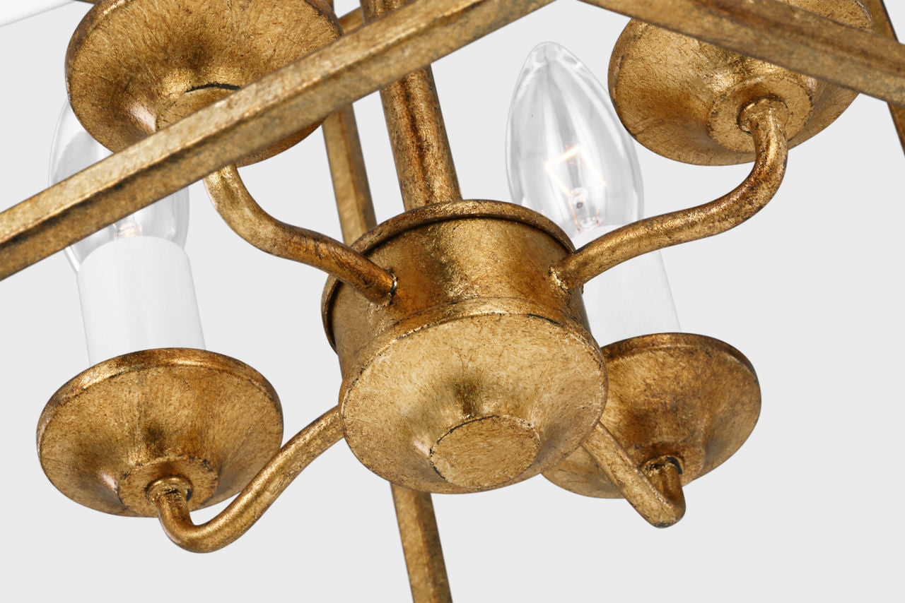 Bantry House Small Lantern | Antique Gild