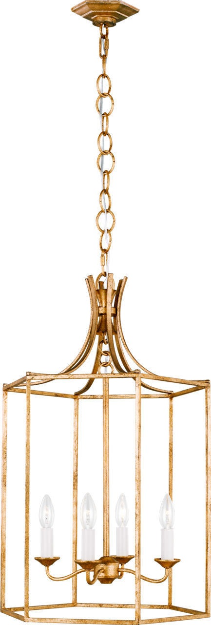 Bantry House Medium Lantern | Antique Gild