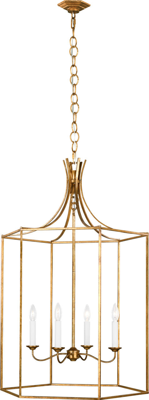 Bantry House Large Lantern | Antique Gild