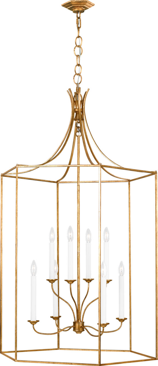 Bantry House Extra Large Lantern | Antique Gild