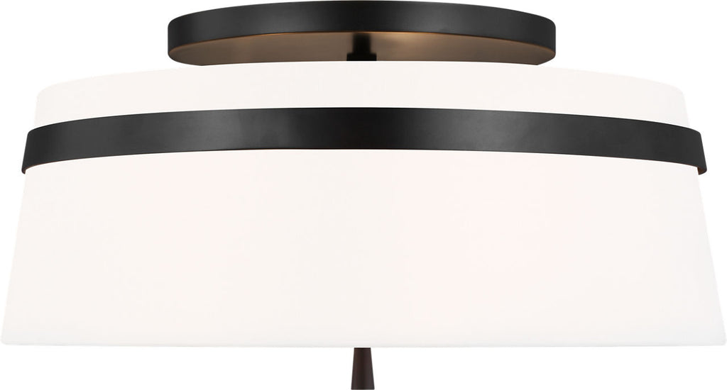 Cordtlandt Large Semi-Flush Mount Aged Iron