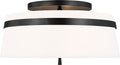 Cordtlandt Large Semi-Flush Mount Aged Iron