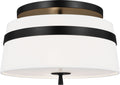 Cordtlandt Small Semi-Flush Mount Aged Iron