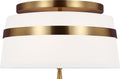Cordtlandt Small Semi-Flush Mount Burnished Brass
