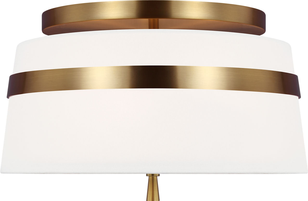 Cordtlandt Small Semi-Flush Mount Burnished Brass