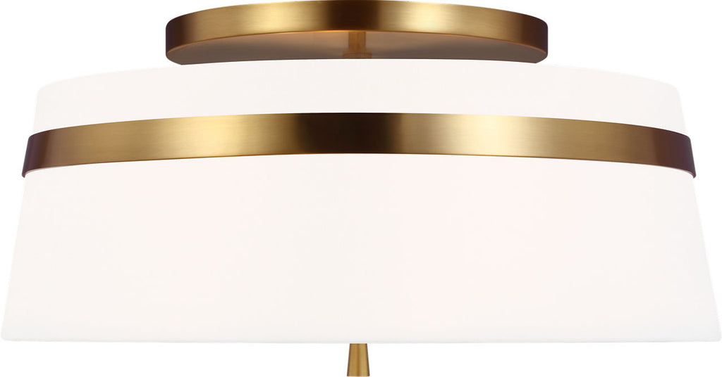 Cordtlandt Large Semi-Flush Mount Burnished Brass