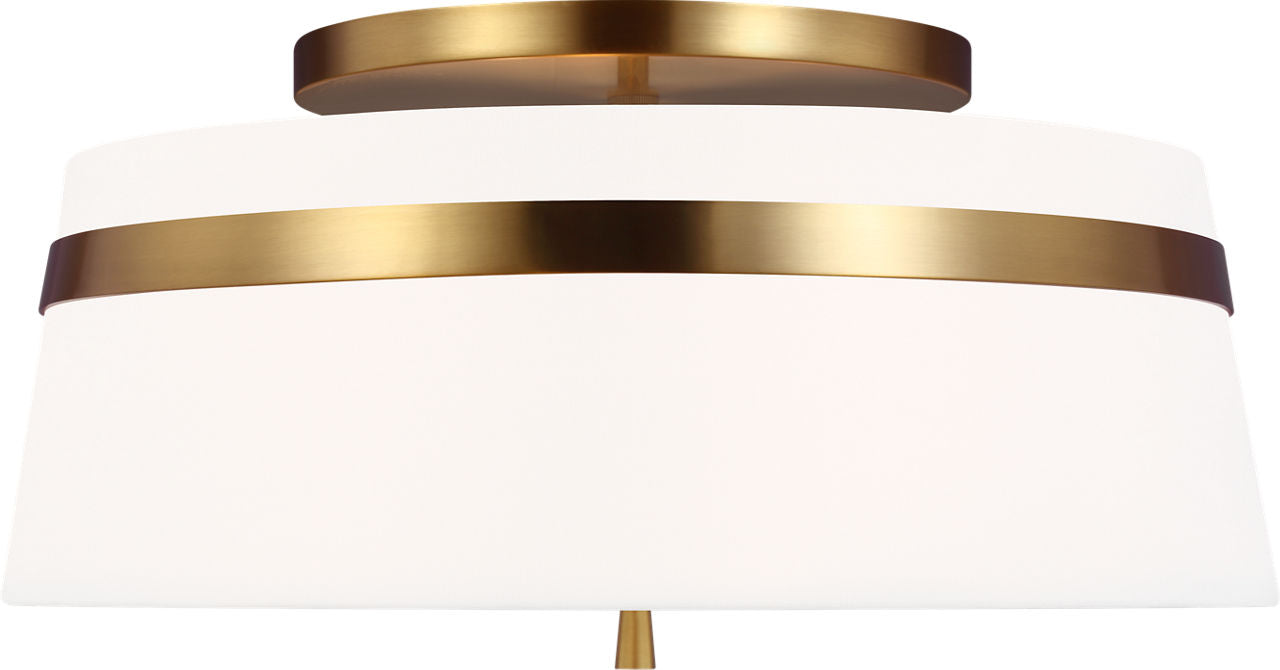 Cordtlandt Large Semi-Flush Mount Burnished Brass
