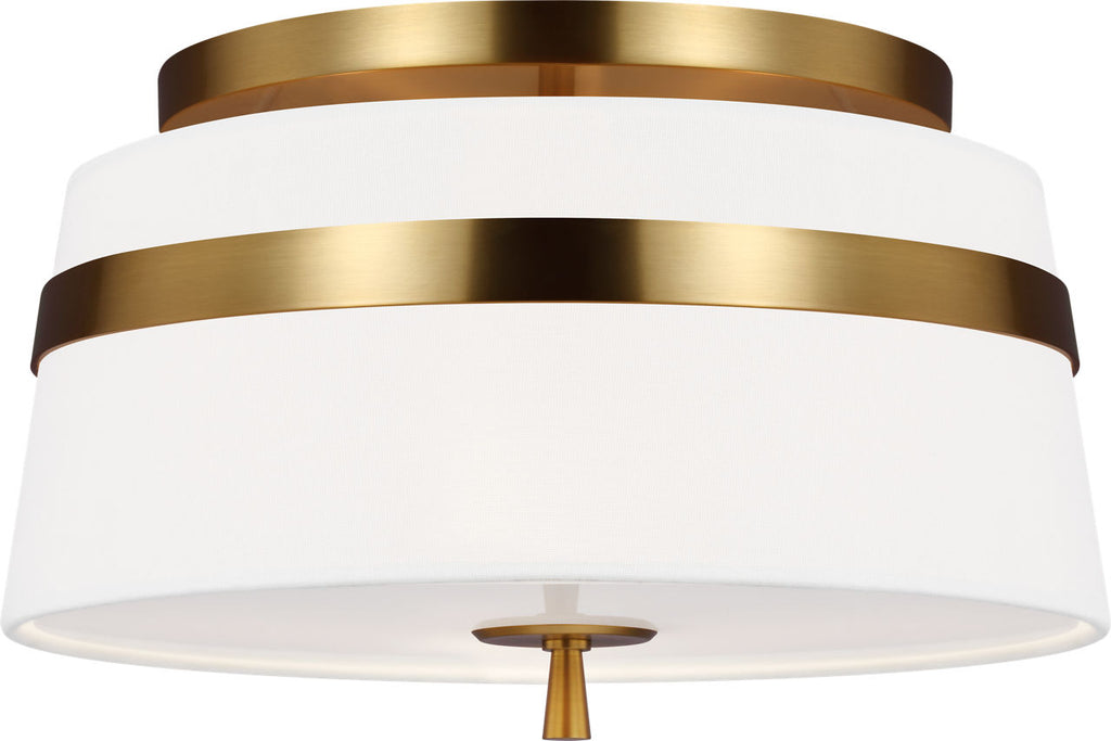 Cordtlandt Small Semi-Flush Mount Burnished Brass