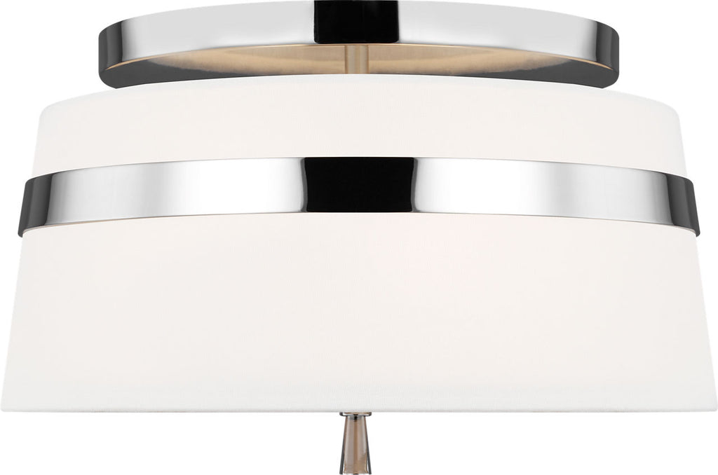 Cordtlandt Small Semi-Flush Mount Polished Nickel