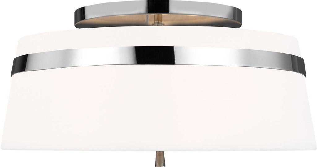 Cordtlandt Large Semi-Flush Mount Polished Nickel
